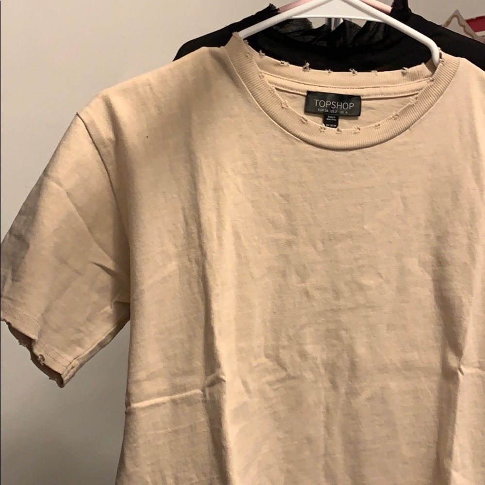 Topshop Stone Nibble T-Shirt